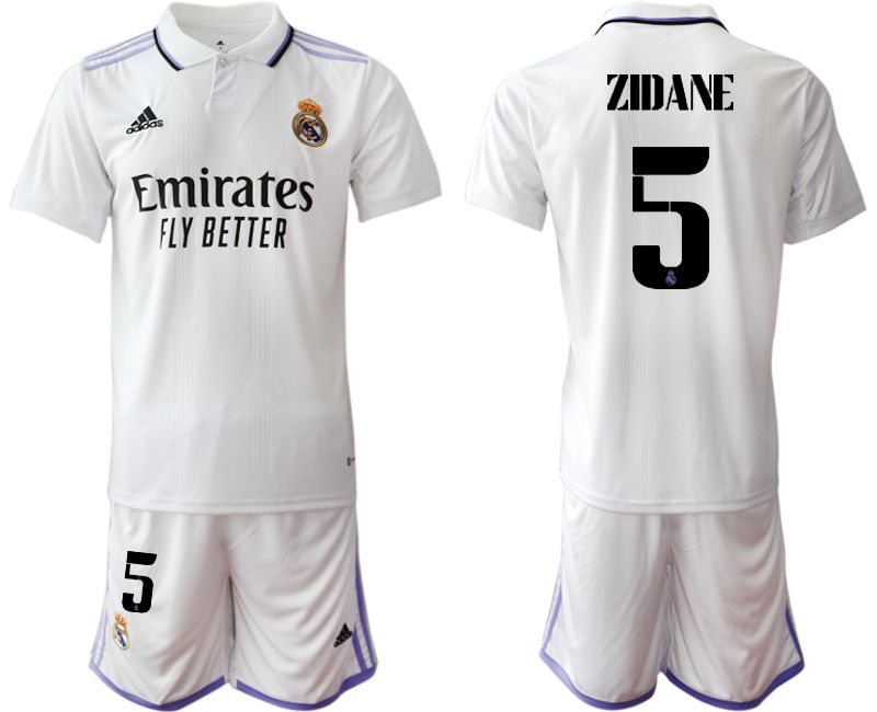 Men 2022-2023 Club Real Madrid home white #5 Soccer Jersey